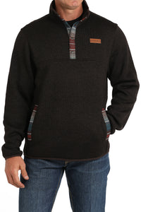 CINCH Men's Sweater Knit Pullover- Brown