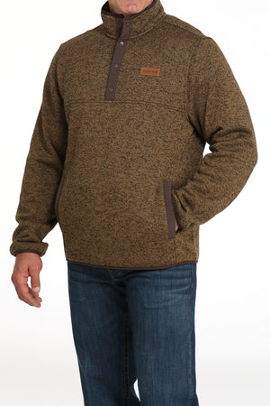 CINCH Men's Sweater Knit Pullover- Khaki
