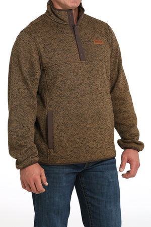 CINCH Men's Sweater Knit Pullover- Khaki