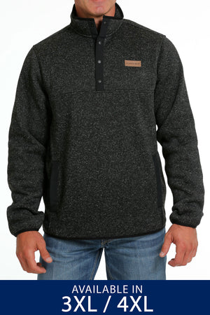 CINCH Men's Charcoal Fleece Pullover (Plus)