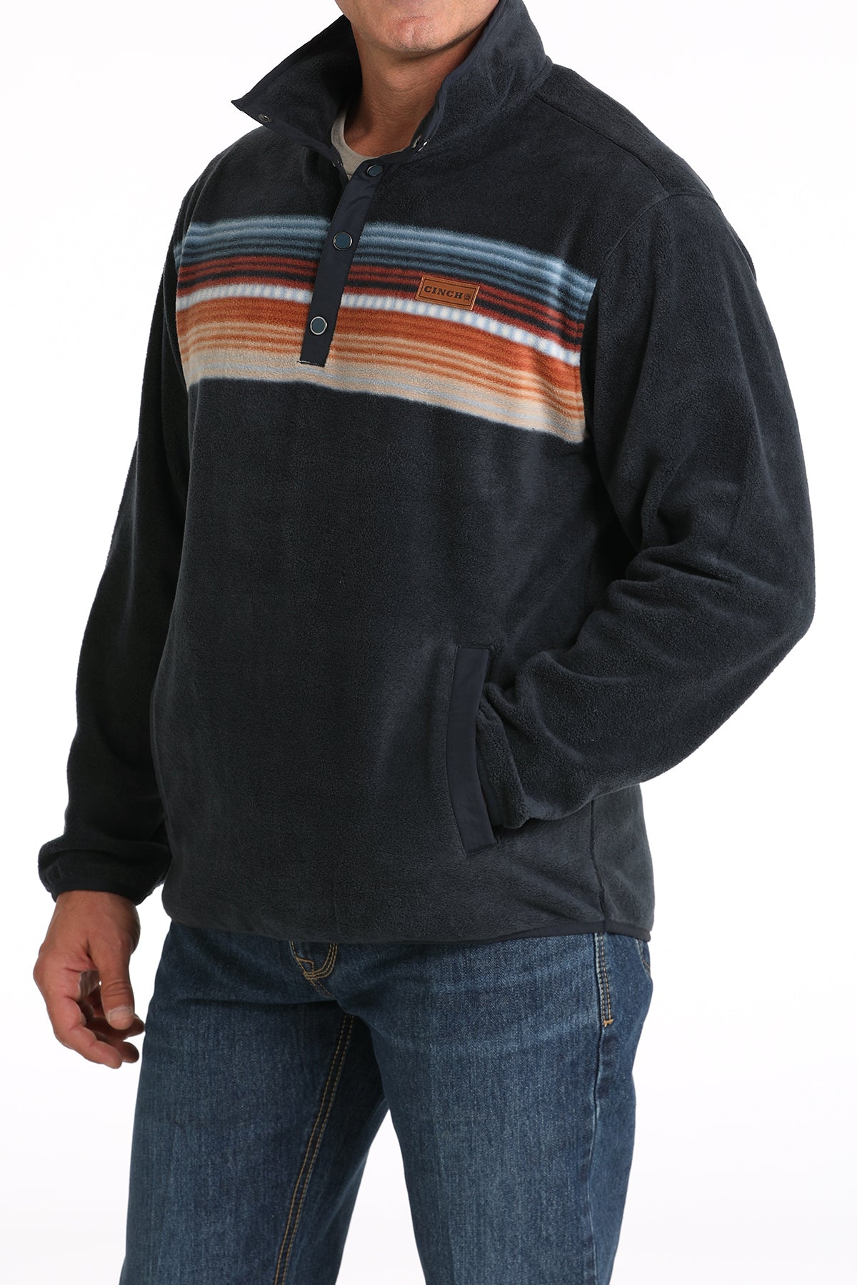 CINCH Men's Navy "Match Boy's" Fleece Pullover