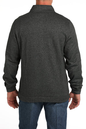 CINCH Men's Black Half Zip Pullover