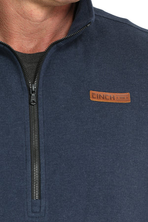 CINCH Men's Navy Half Zip Pullover