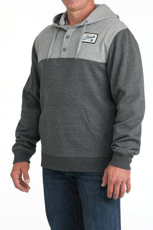 CINCH Men's Grey Pullover Hoodie