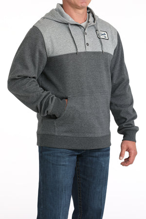 CINCH Men's Grey Pullover Hoodie