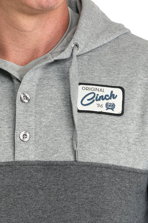 CINCH Men's Grey Pullover Hoodie
