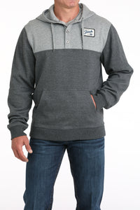 CINCH Men's Grey Pullover Hoodie