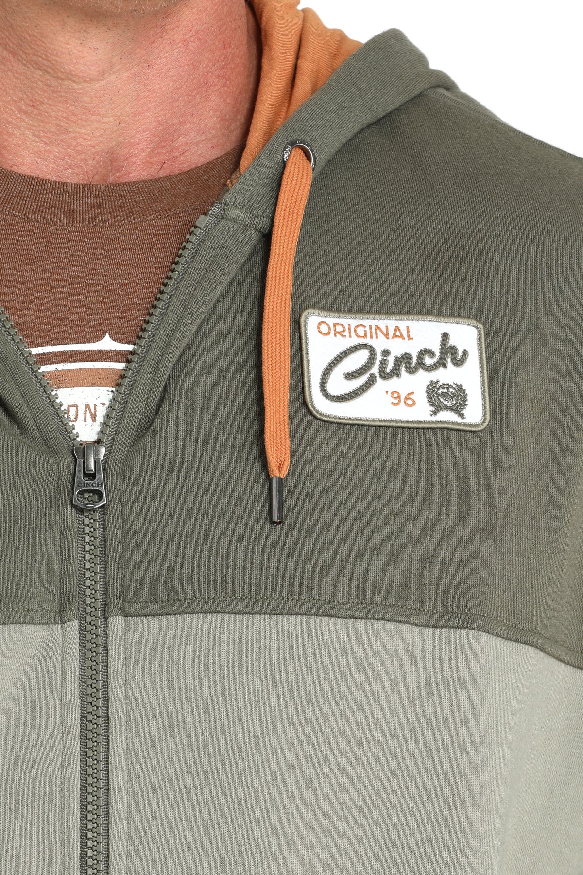 CINCH Men's Olive Pullover Hoodie