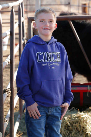 CINCH Boy's Purple Pullover Hoodie