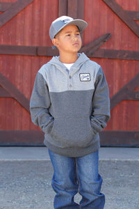 CINCH Boy's Charcoal Pullover Hoodie