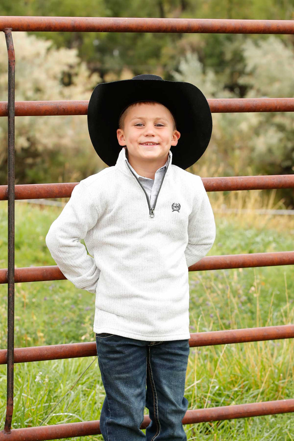 CINCH Boys 1/4 Zip Sweater