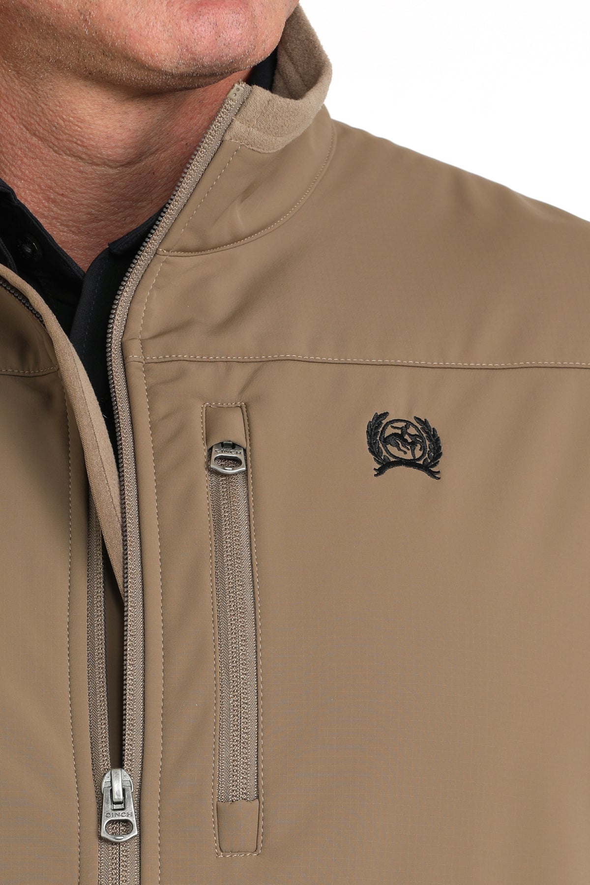 CINCH Men's Khaki Windproof Vest