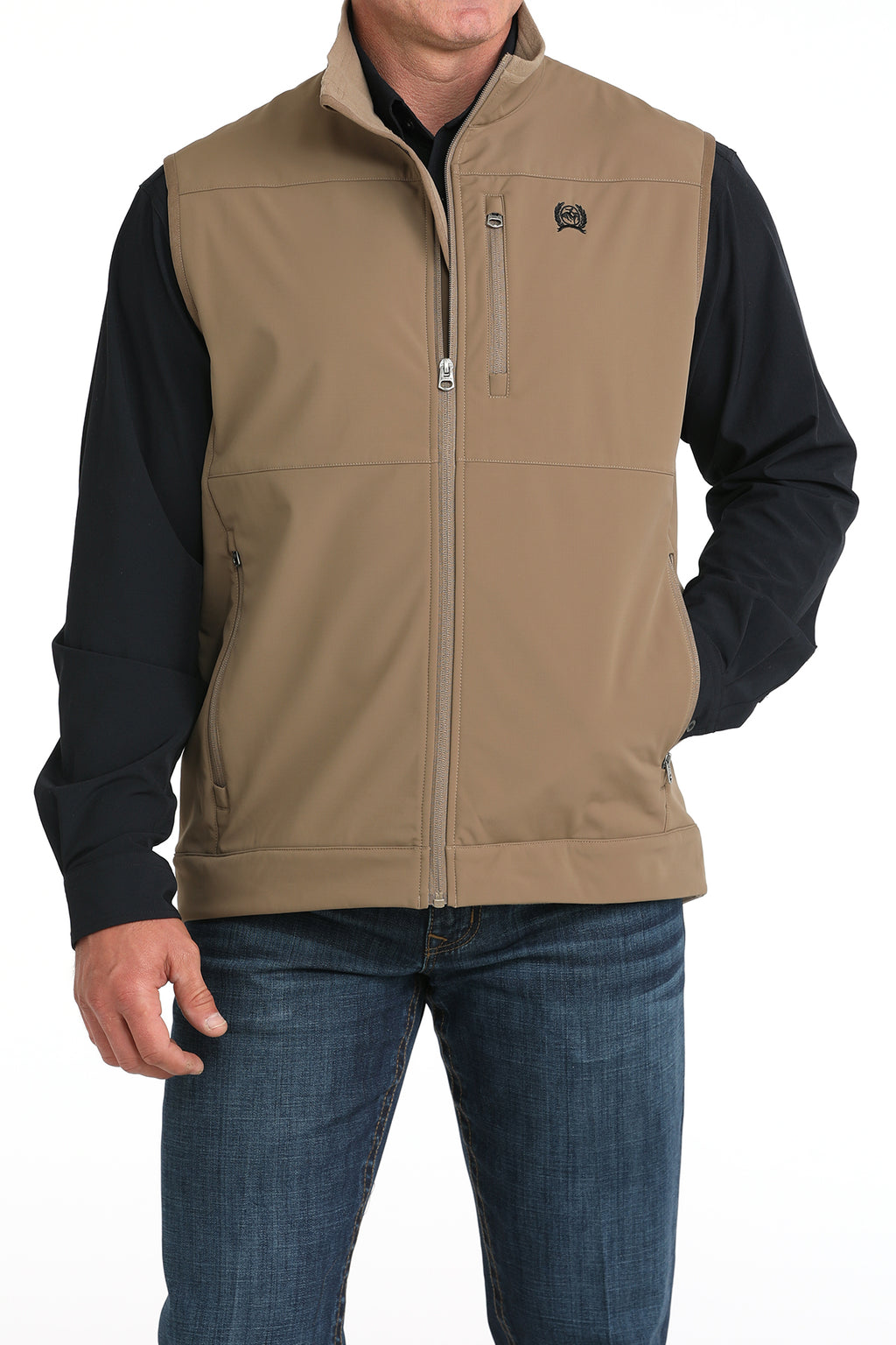 CINCH Men's Khaki Windproof Vest