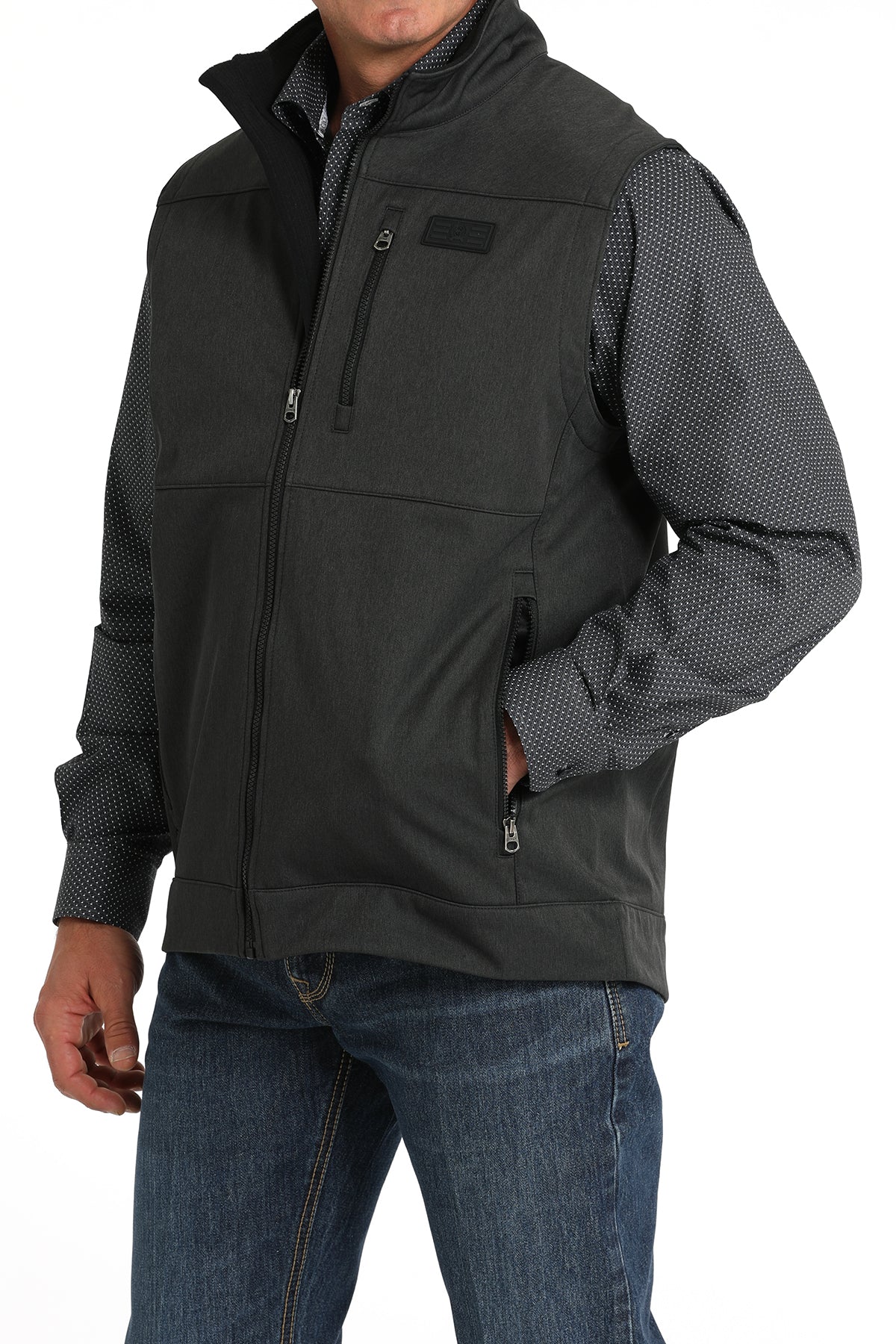 CINCH Men's Black Softshell Vest