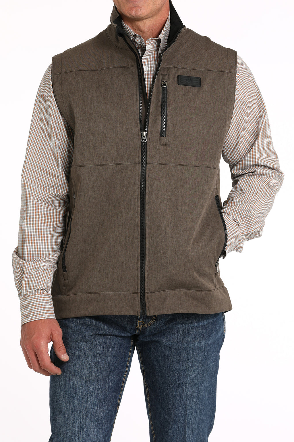 CINCH Men's Brown Softshell Vest