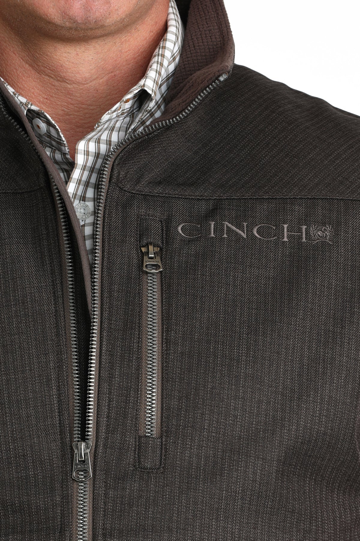 CINCH Men's Brown Bonded Vest