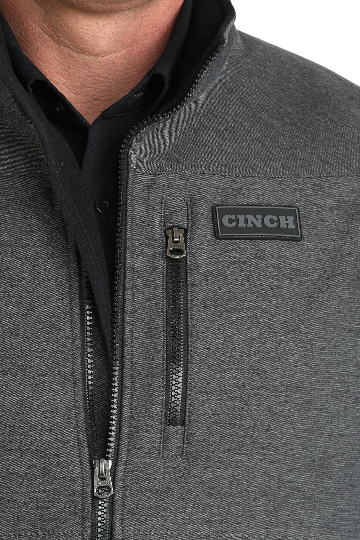 CINCH Men's Charcoal Bonded Vest