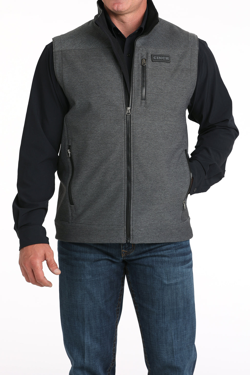 CINCH Men's Charcoal Bonded Vest