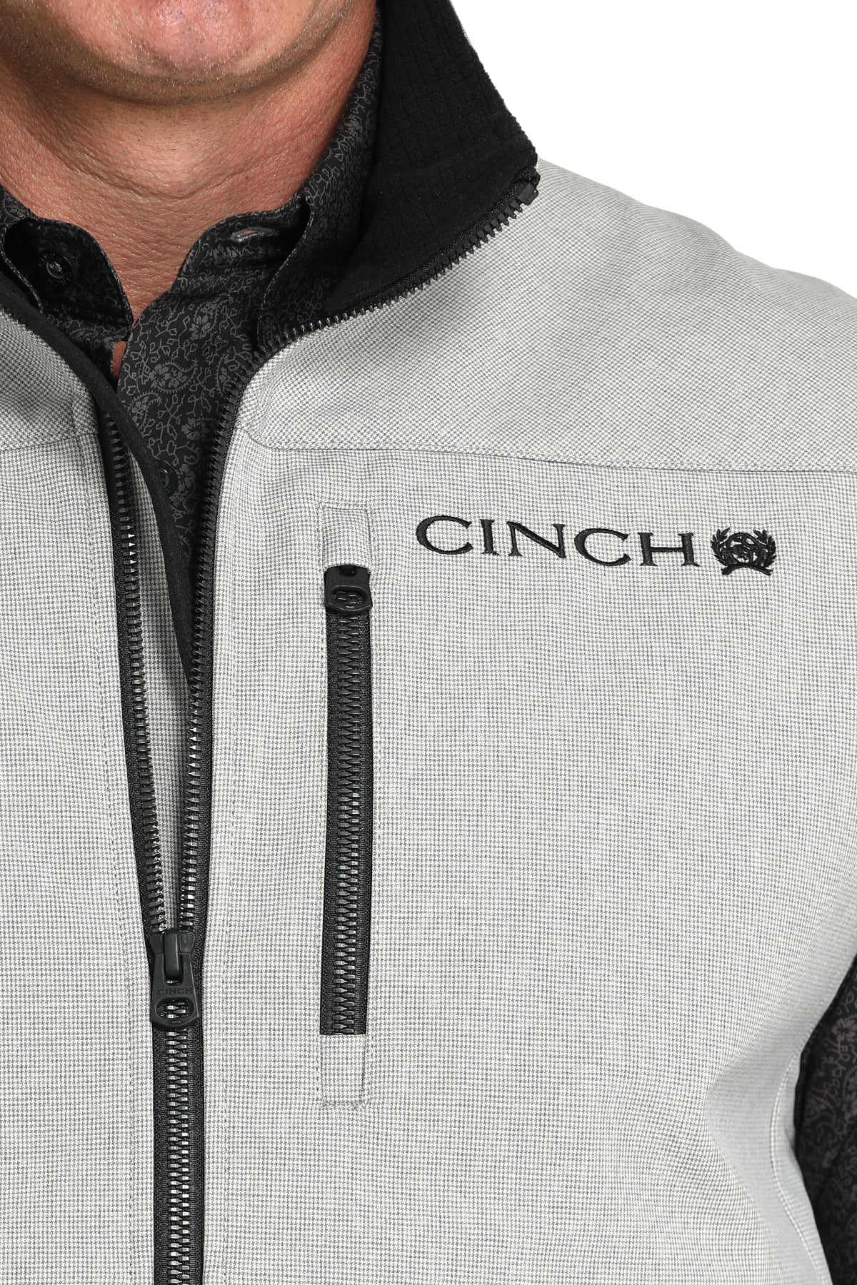 CINCH Men's Grey Bonded Vest