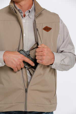 CINCH Men's Khaki Concealed Carry Bonded Vest