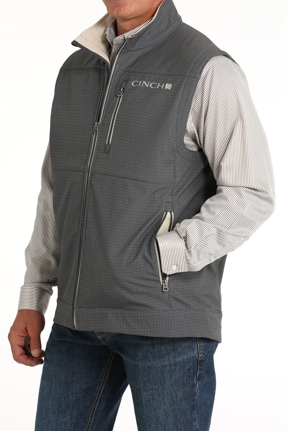 CINCH Men's Gray Concealed Carry Bonded Vest