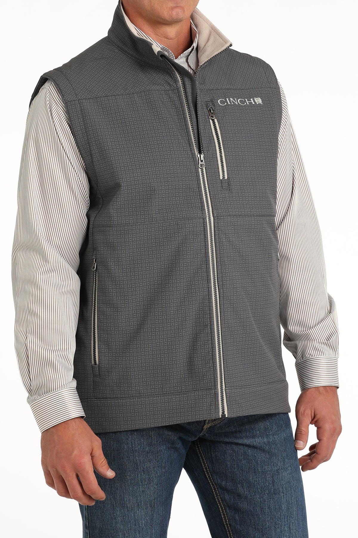 CINCH Men's Gray Concealed Carry Bonded Vest