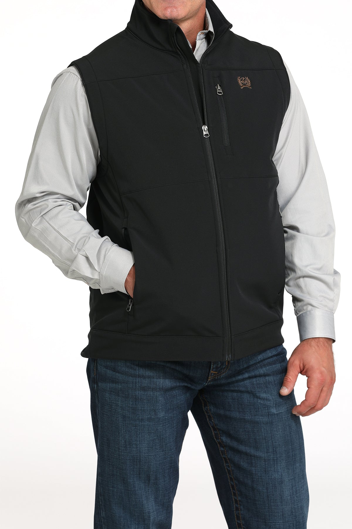 CINCH Men's Black Concealed Carry Bonded Vest