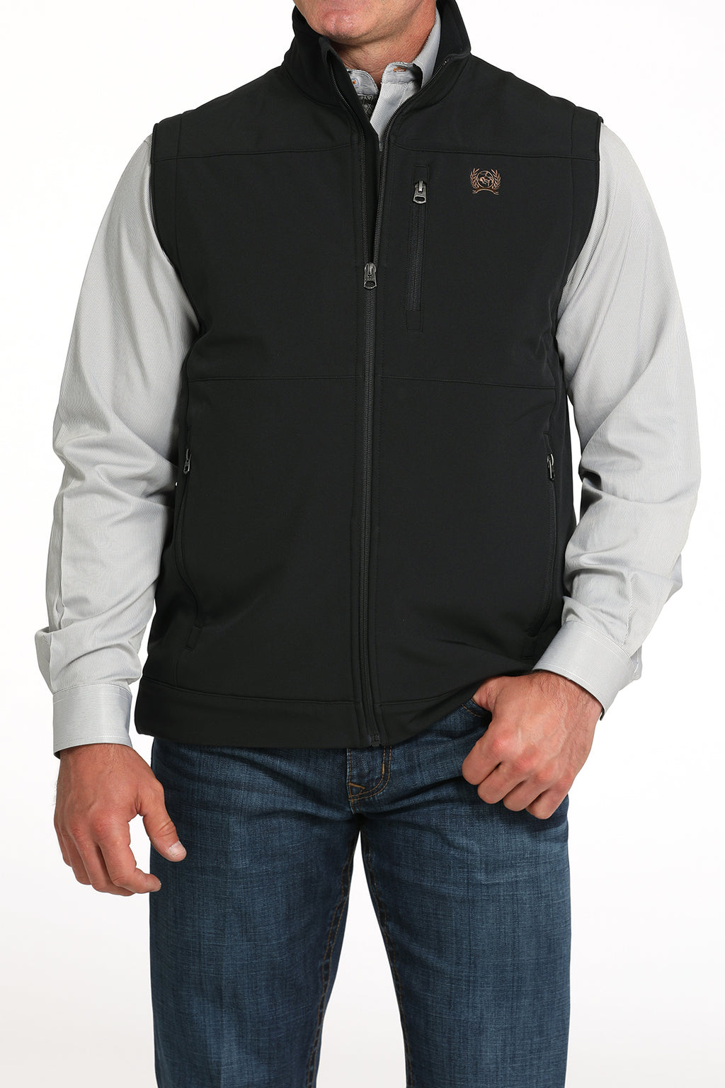 CINCH Men's Black Concealed Carry Bonded Vest