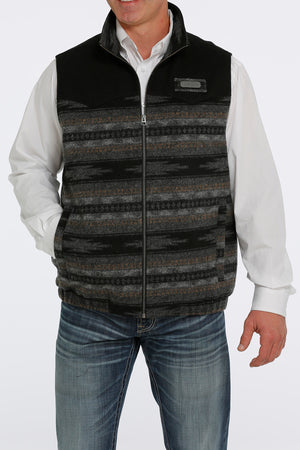 CINCH Men's Black Concealed Carry Wooly Vest