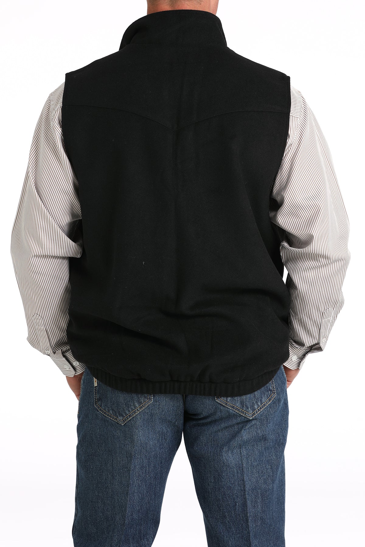 CINCH Men's Black Concealed Carry Wooly Vest