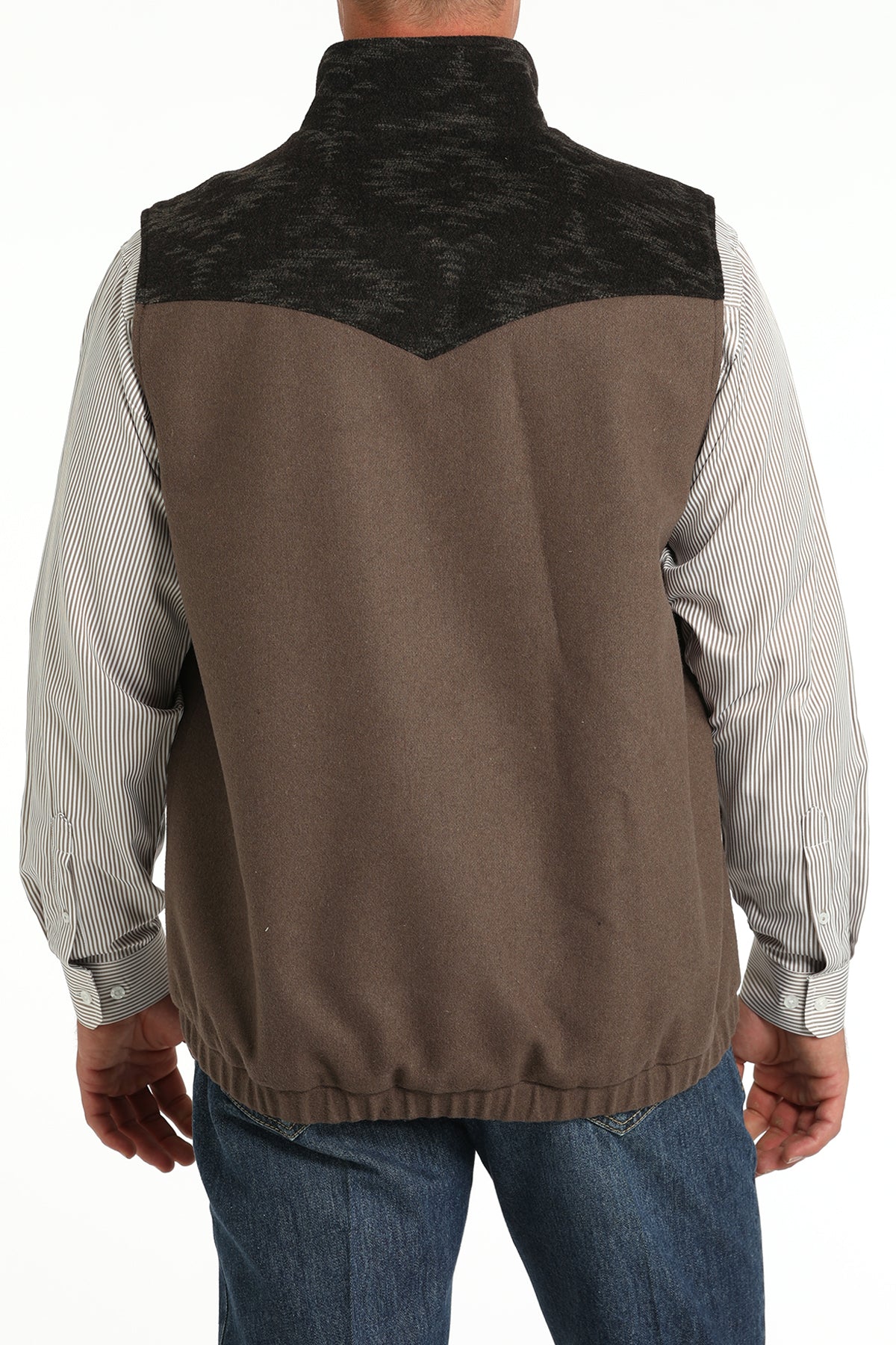 CINCH Men's Brown Concealed Carry Wooly Vest