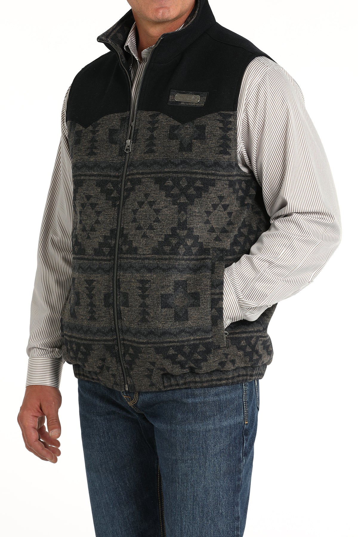 CINCH Men's Navy Concealed Carry Wooly Vest