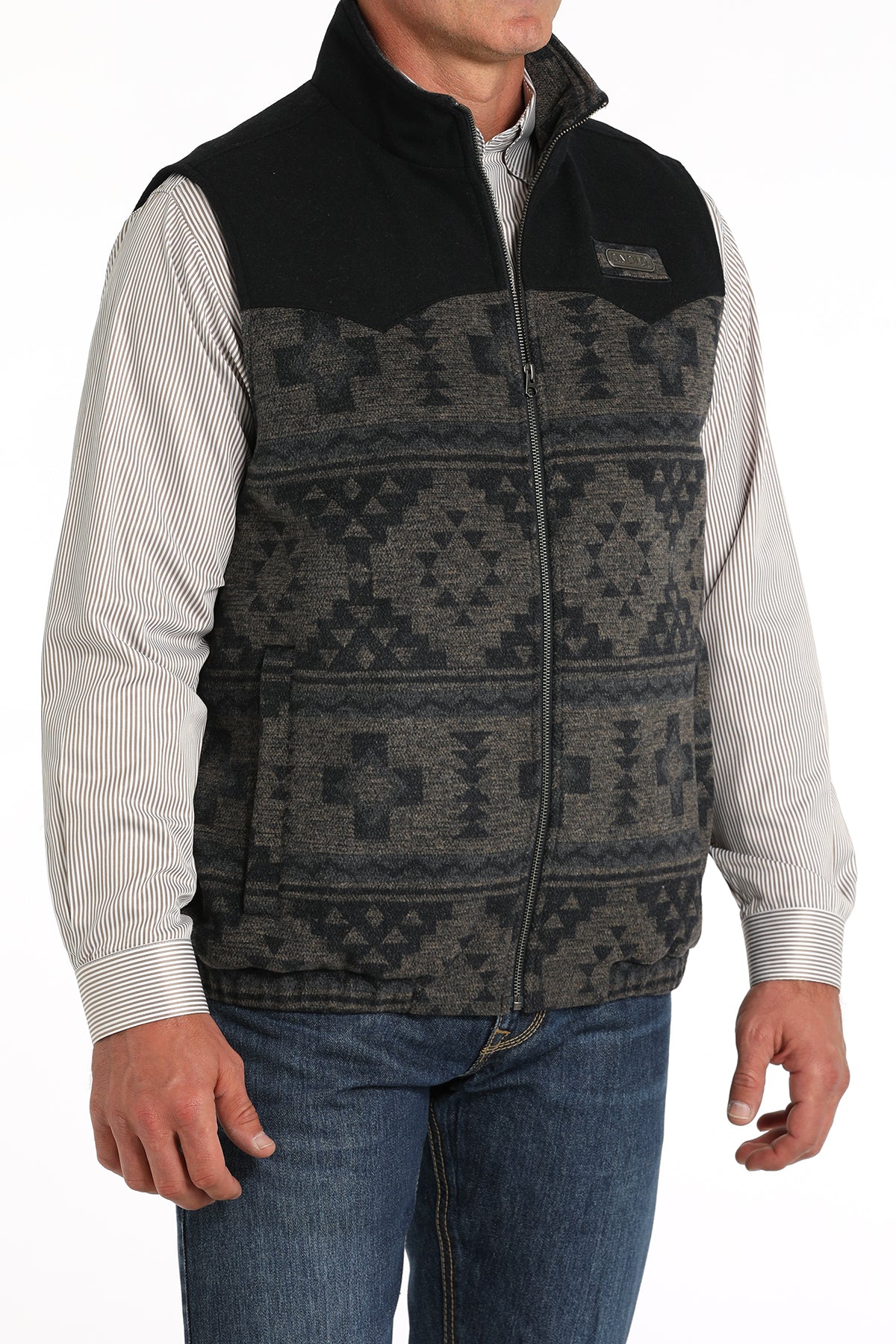 CINCH Men's Navy Concealed Carry Wooly Vest