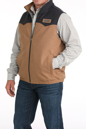 CINCH Men's Brown Concealed Carry Wooly Vest