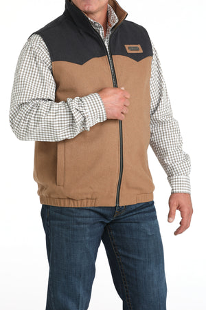 CINCH Men's Brown Concealed Carry Wooly Vest