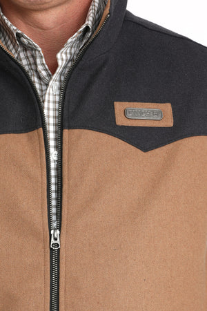 CINCH Men's Brown Concealed Carry Wooly Vest