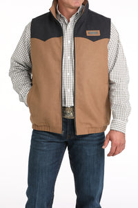 CINCH Men's Brown Concealed Carry Wooly Vest