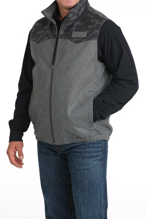 CINCH Men's Grey Concealed Carry Wooly Vest