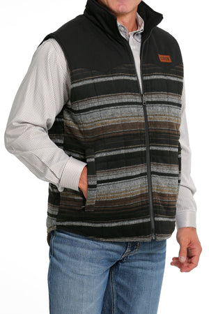 CINCH Men's Brown Reversible Quilted Vest