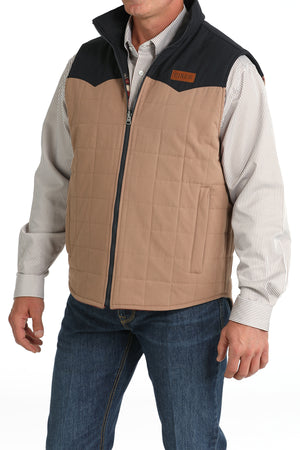 CINCH Men's Khaki Reversible Vest