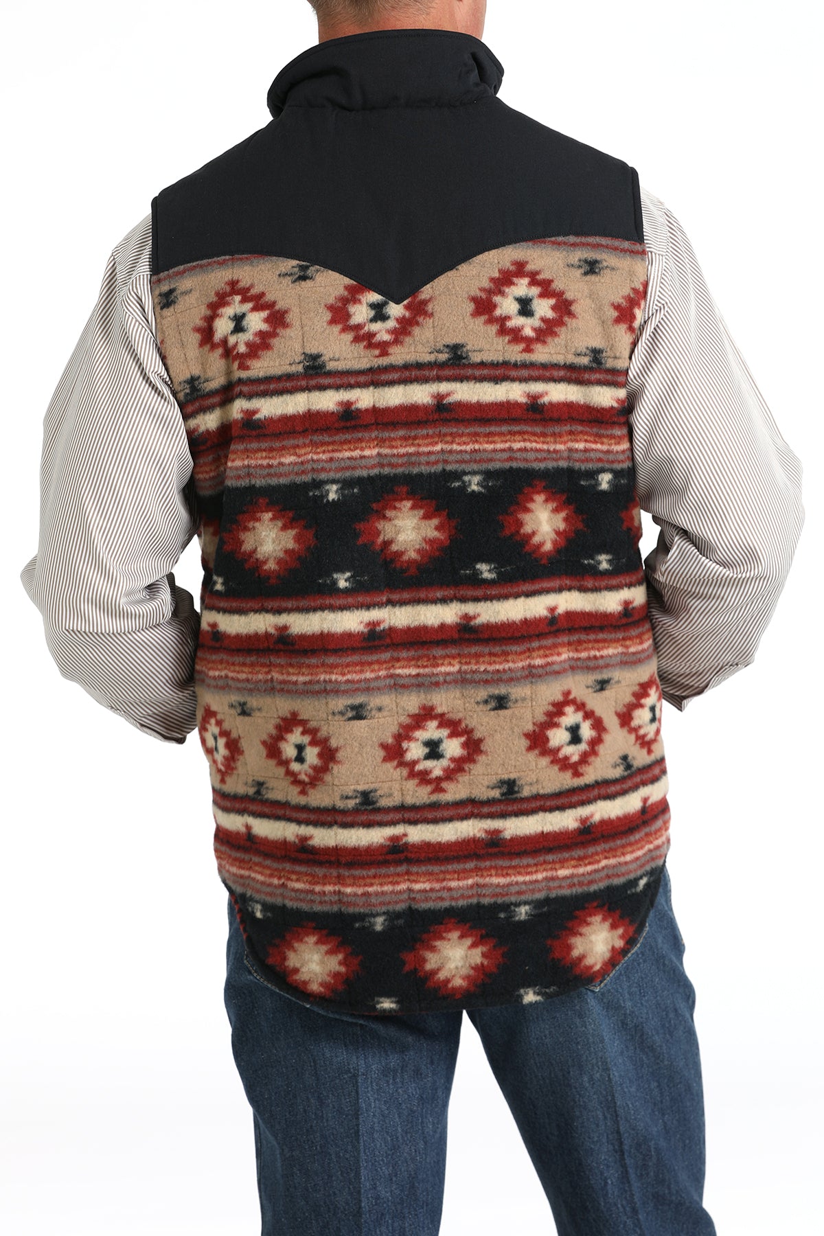 CINCH Men's Khaki Reversible Vest