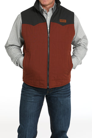CINCH Men's Brown Reversible Vest