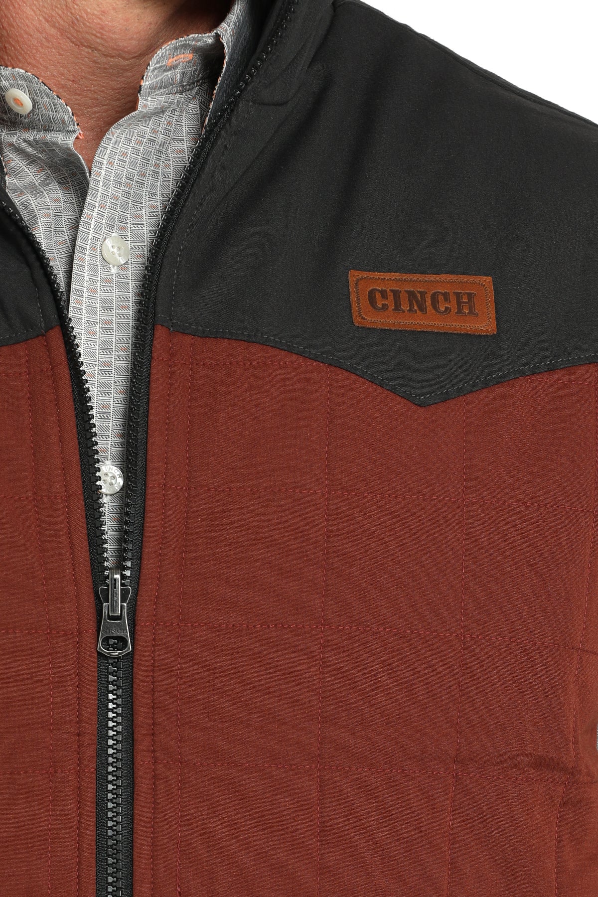 CINCH Men's Brown Reversible Vest