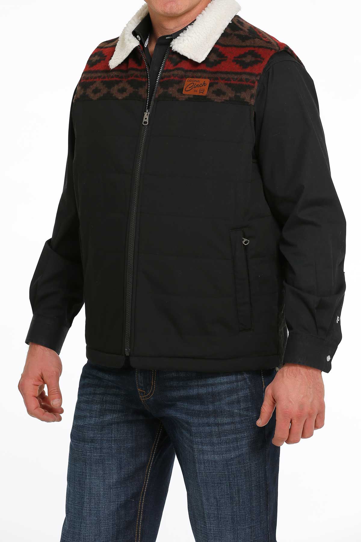 CINCH Men's Black Canvas Vest