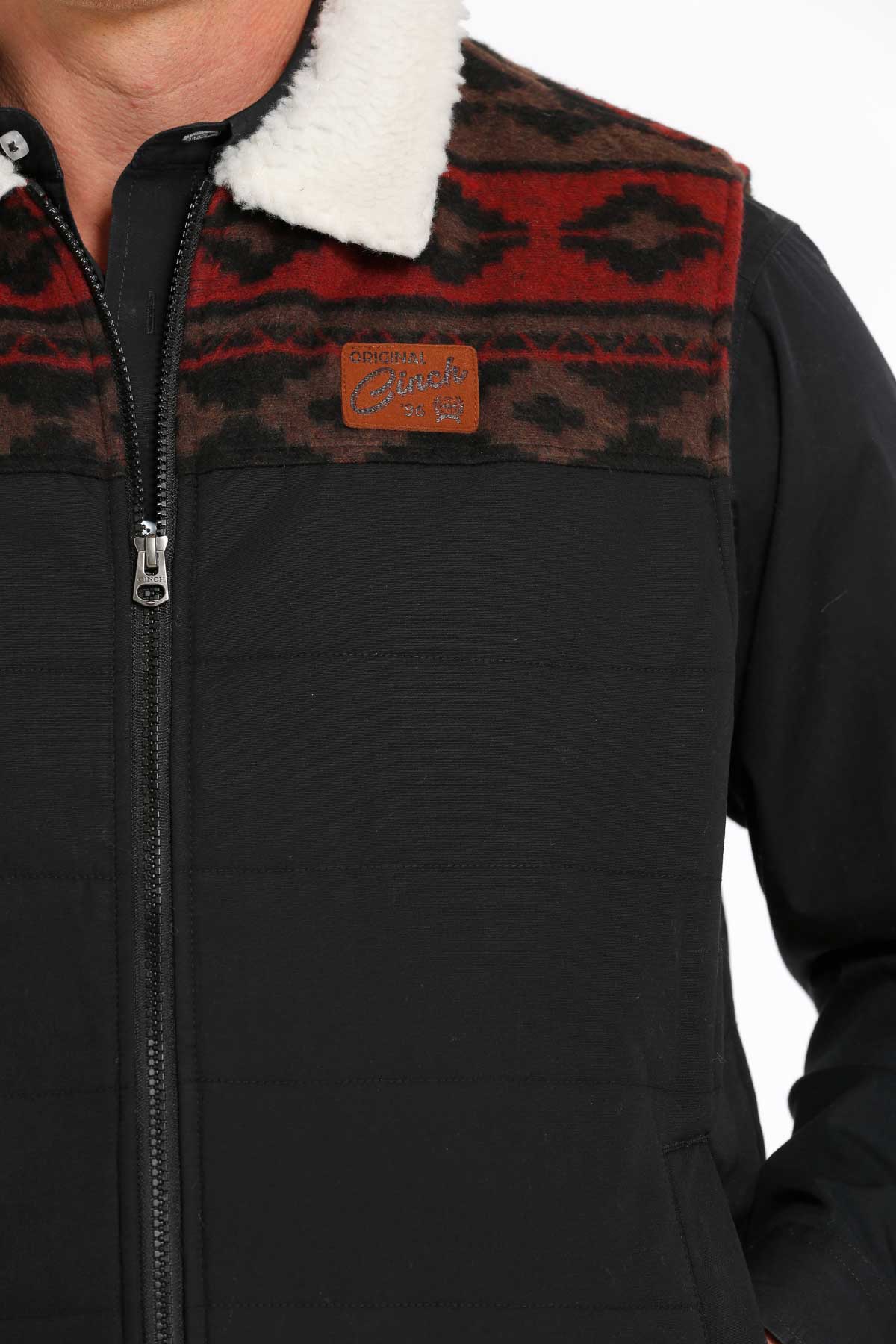 CINCH Men's Black Canvas Vest