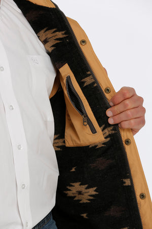 CINCH Men's Gold Quilted Vest