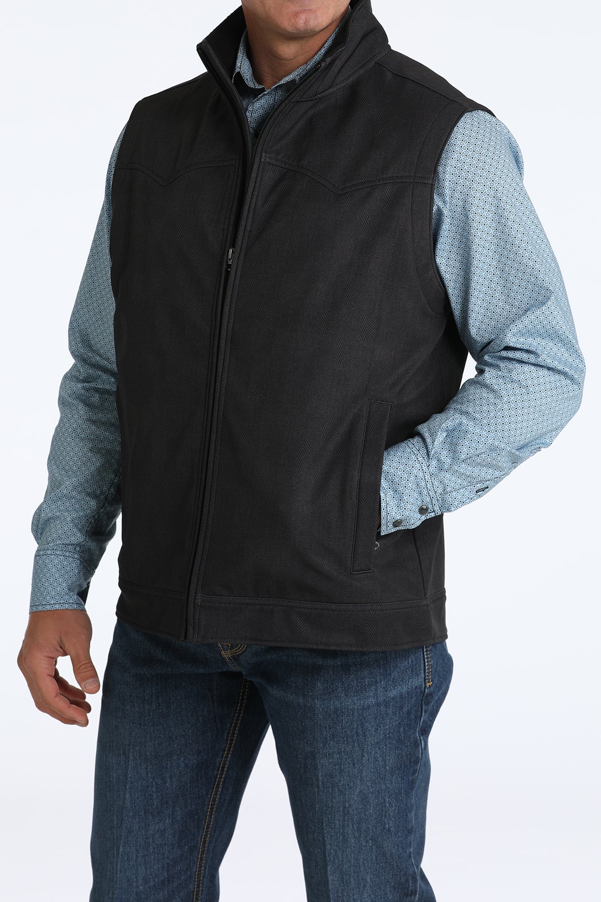 CINCH Men's Charcoal Concealed Carry Bonded Vest