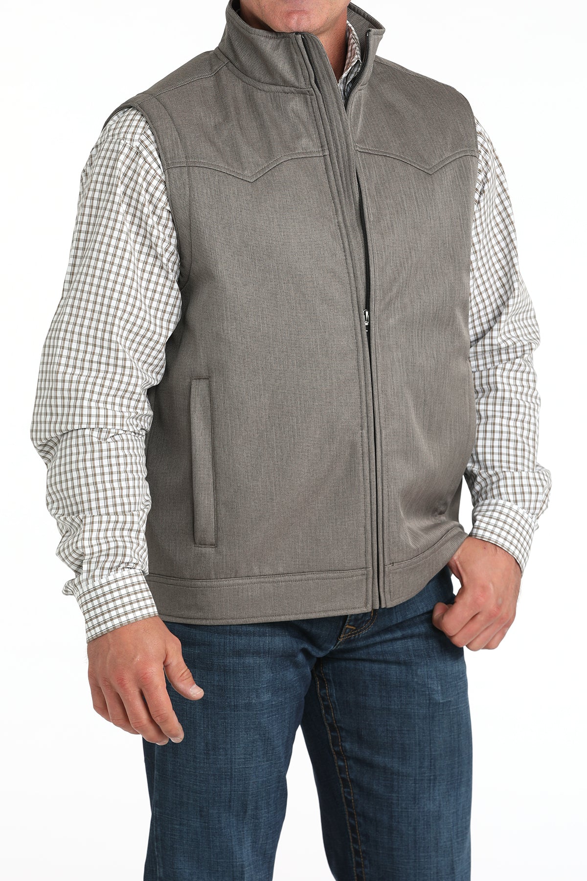 CINCH Men's Brown Concealed Carry Bonded Vest