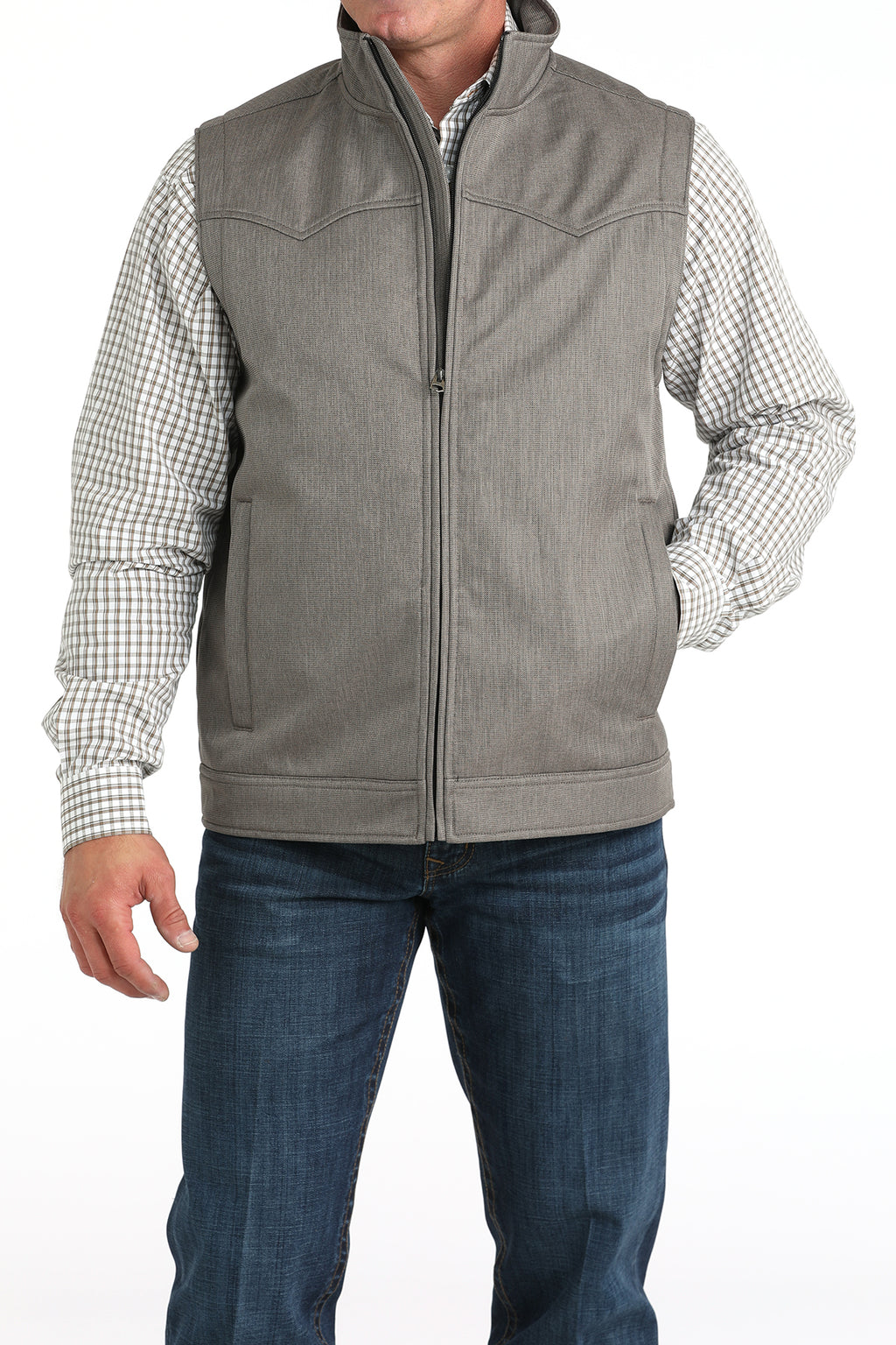 CINCH Men's Brown Concealed Carry Bonded Vest