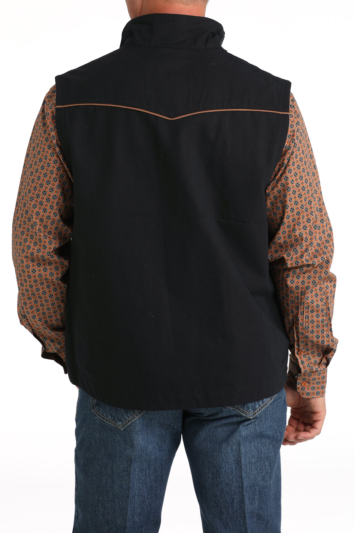 CINCH Men's Black Canvas Vest